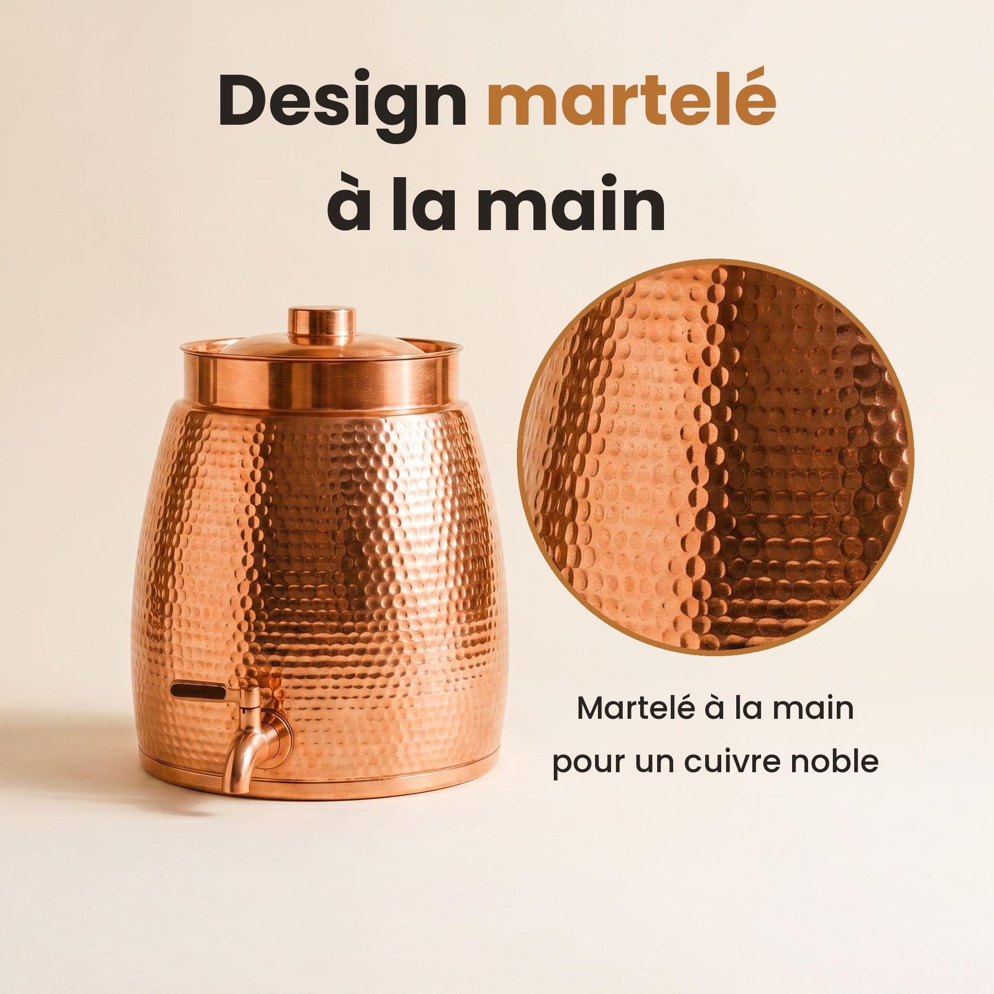 Design martelé à la main