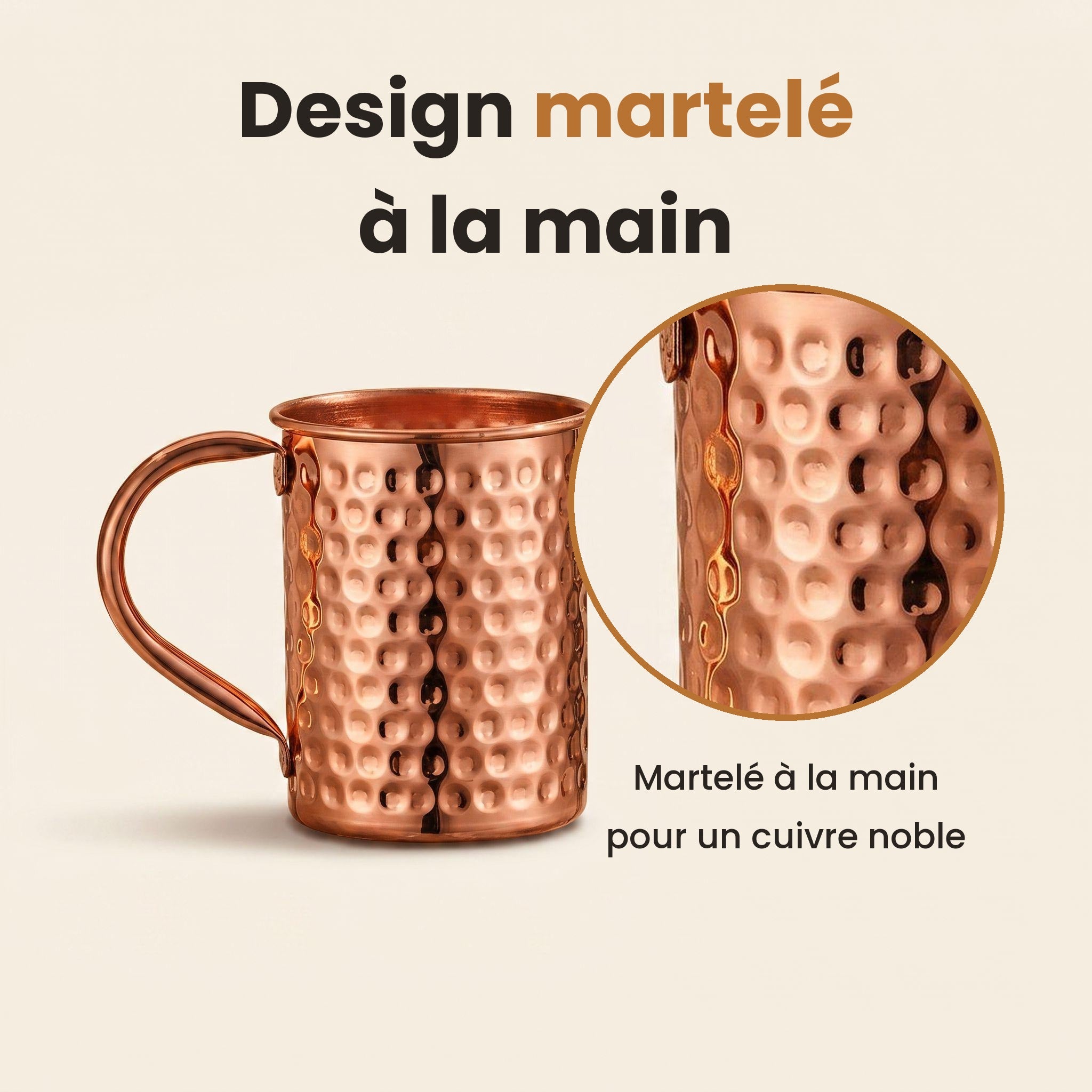 Design martelé à la main