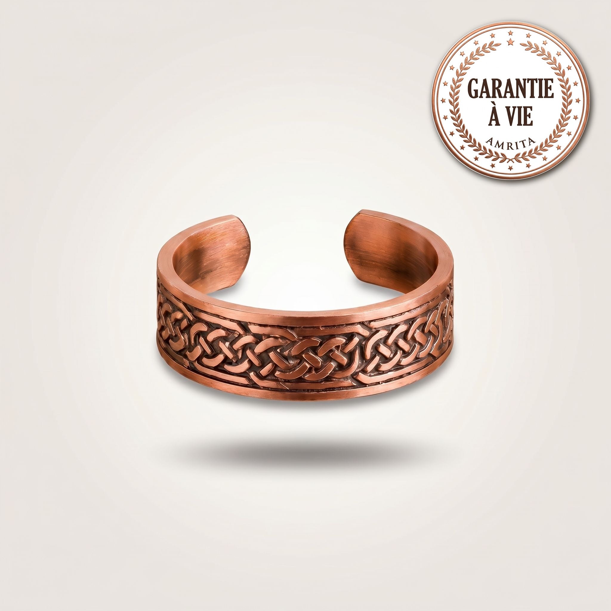 Bague en Cuivre Martelé — Garantie à vie